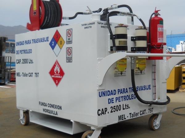 Carro de trasvasije de combustible